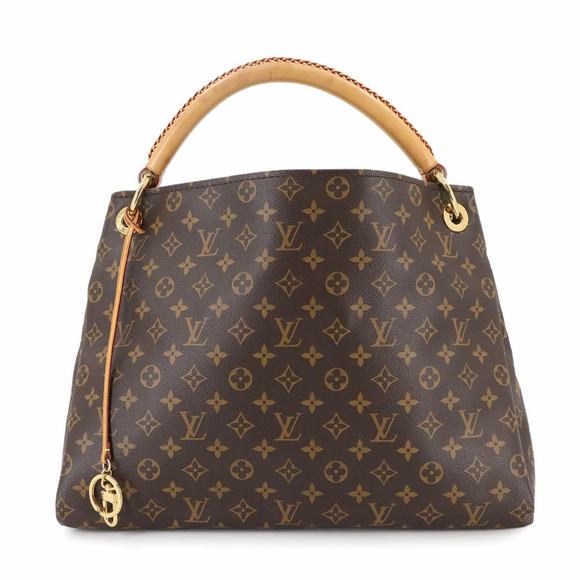 Louis Vuitton Monogram Artsy MM Shoulder Bag, Brown, M40249, Gold Hardware - Picture 1 of 9